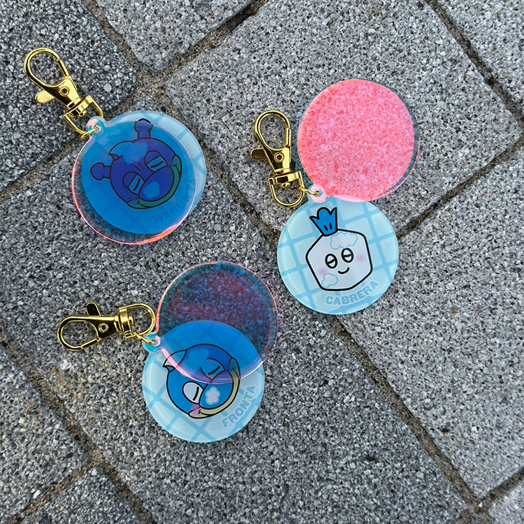 ツインアクリルキーホルダー
