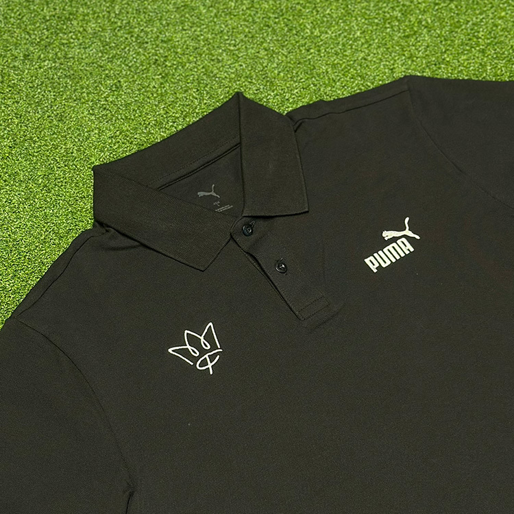 PUMA×FRONTALE ESS NO.1 ロゴ ピケポロシャツ