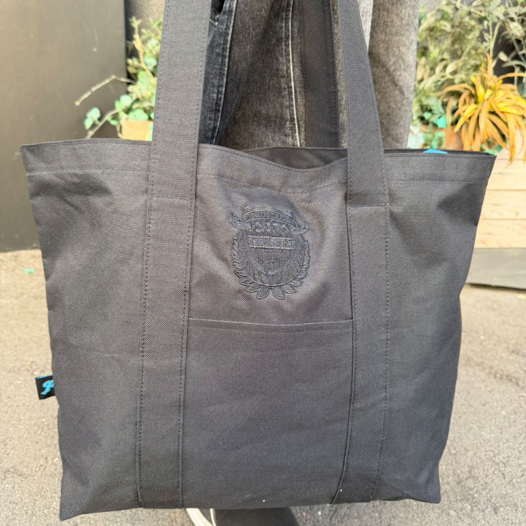 巾着トートバッグ(ブラックエンブレム)