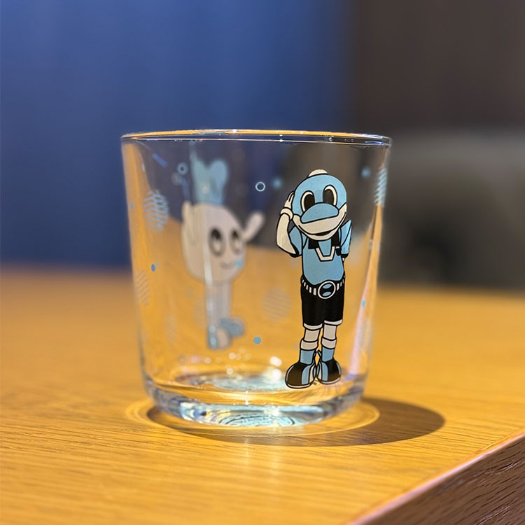 重ね絵グラス(ふろん太&カブレラ)