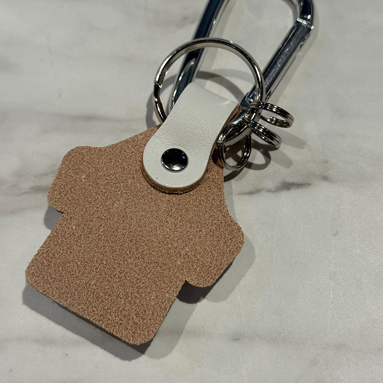 26ユニフォーム カラビナ付き本革キーリング(1st)