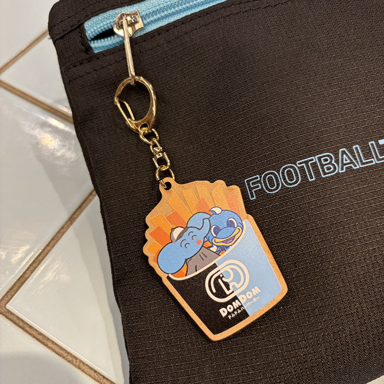 【DOMDOM】ウッドキーホルダー 〜ぱおんくんを添えて〜