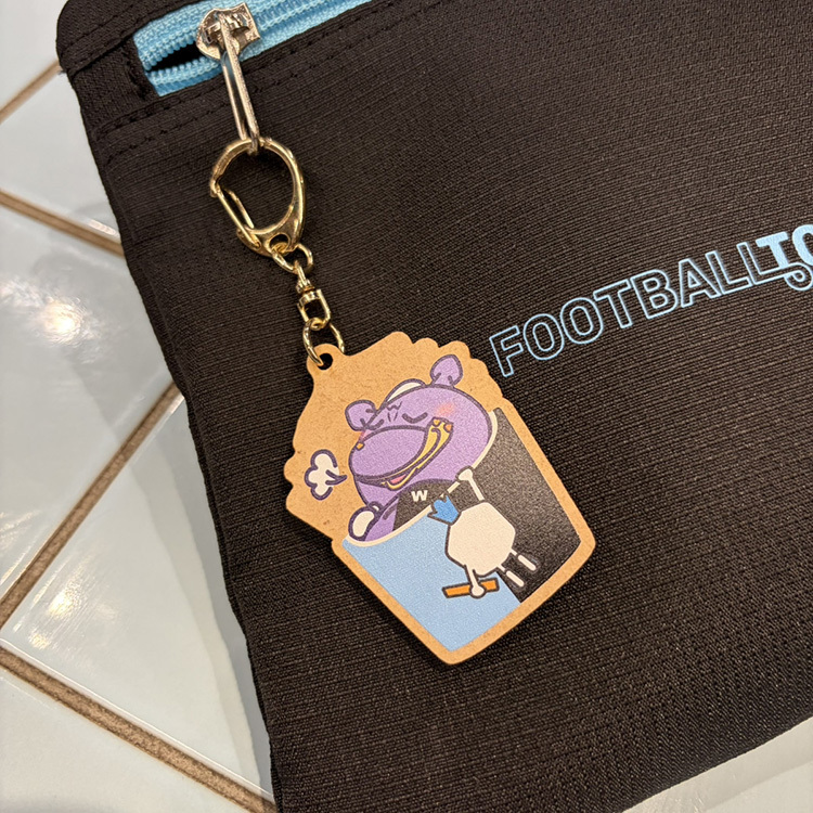 【DOMDOM】ウッドキーホルダー 〜ぱおんくんを添えて〜