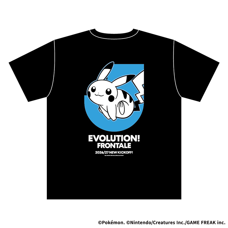 川崎フロンターレ　ピカチュウ Tシャツ BLACK