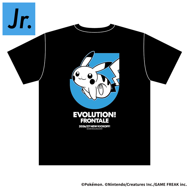 川崎フロンターレ　ピカチュウ Tシャツ BLACK キッズ