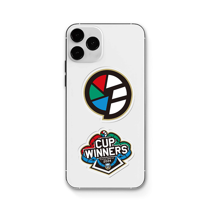 FUJIFILM SUPER CUP 2024優勝記念クリアステッカー2枚セット