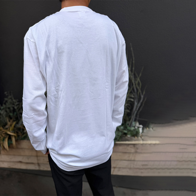 ロングスリーブ刺繍Tシャツ(dolphin)